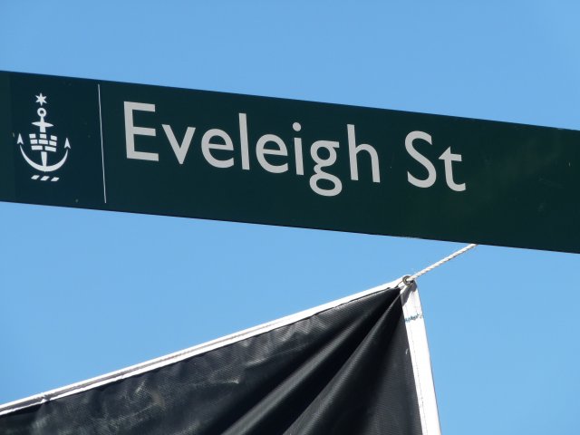 Eveleigh Street sign, Redfern